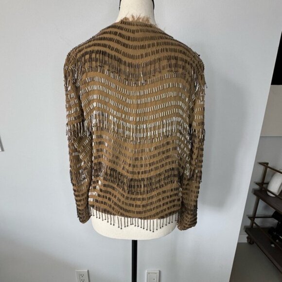 Topshop Beaded Statement Jacket – Size US 6 - Picture 8 of 16